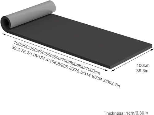 Self-Adhesive Garage Wall Protectors - Grey Rubber Foam Wall Guards for Studio & Gym, 39.3"x39.3" - Car & Equipment Protection, Impact-Resistant Padding