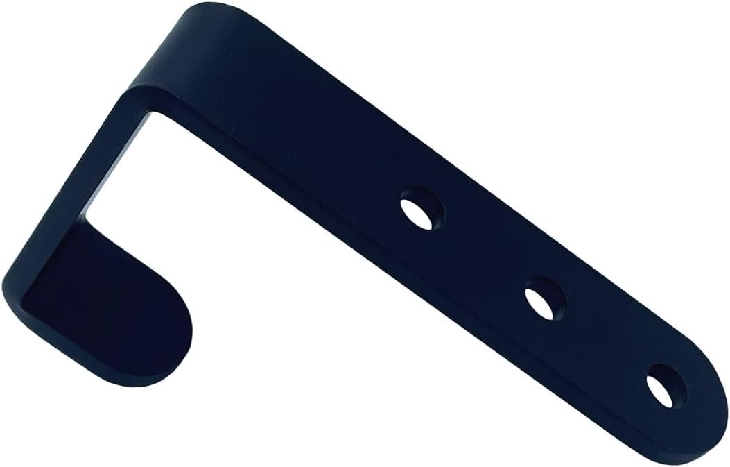 4 Pcs Black Heavy Duty Metal j Hooks for Hanging 230 lbs, Wall Mount Hook for Hanging Garage Storage Home Office Gym Sports Equipment, Tool Organization,Small U Hooks (L)