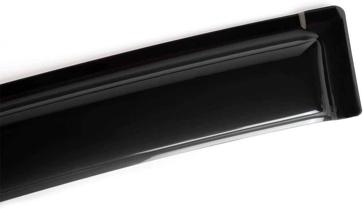 4pcs Outside Mount Style Window Rain Guards Durable Side Wind Deflectors Dark Smoke Vent Nice Window Visors Compatible with Toyota 2013-2018 RAV4