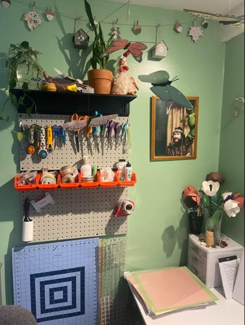 Ultrawall 2 Pcs Metal Pegboard Wall Panels, Peg Boards for Garage Tool Storage