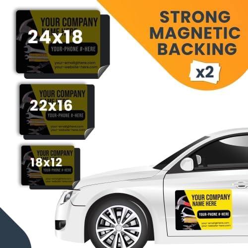 Magnet Me Up Customizable and Personalized Automotive Magnet Decals (16āx22ā Builder)