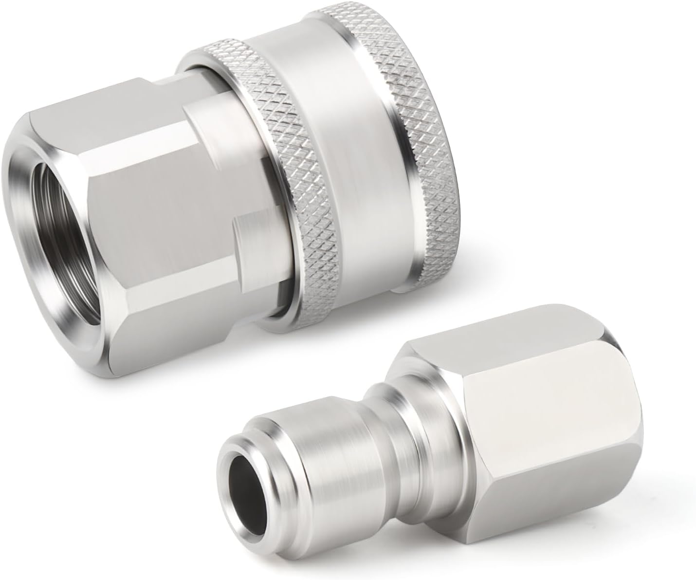 TAISHER 4PCS 304 Stainless Steel Pressure Washer Adapter Kit, Quick Connect Fittings,3/8" Female