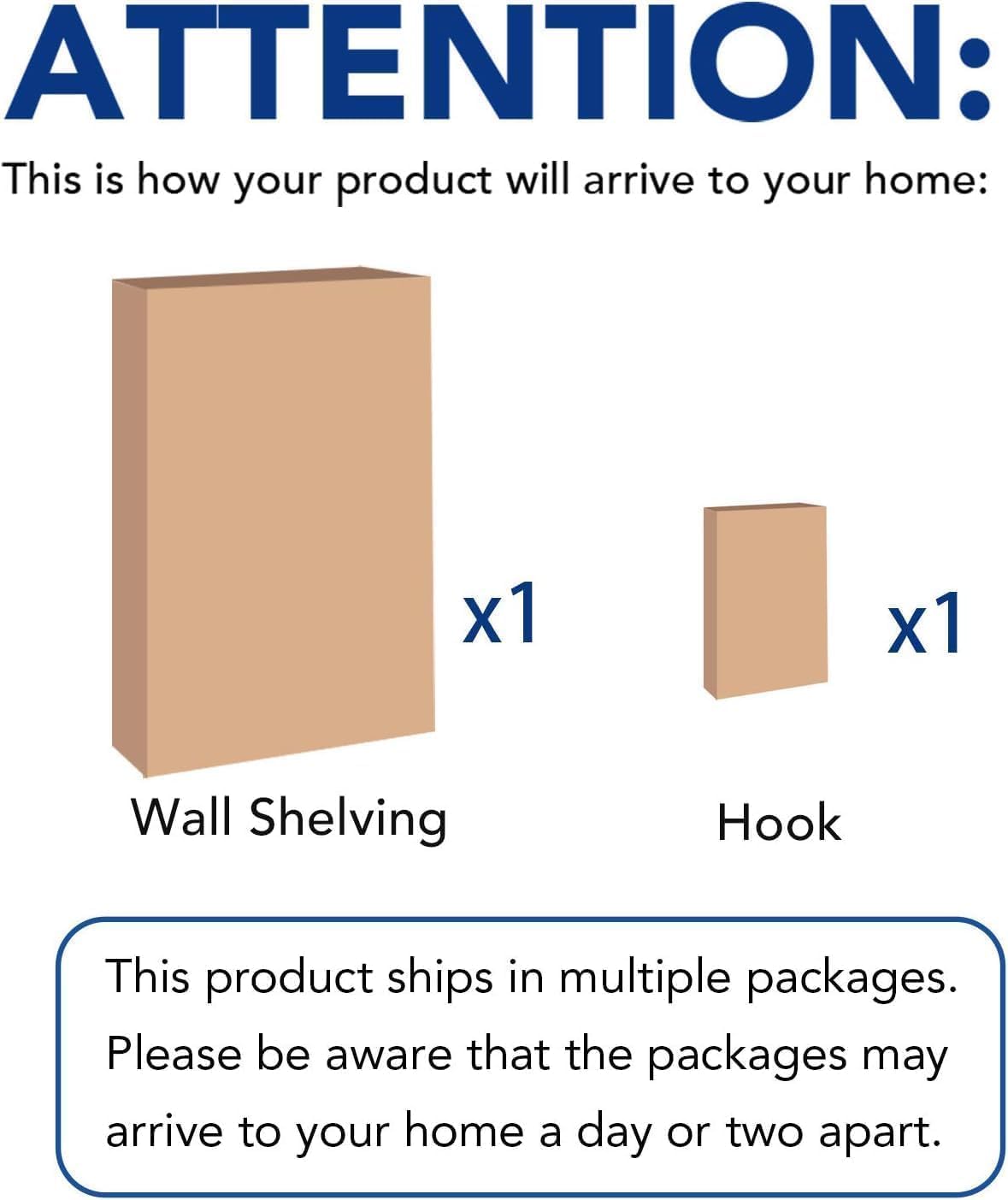 FLEXIMOUNTS 2-Pack 2x4ft Garage Shelving with Hooks, 24-inch-by-48-inch Wall Shelf Garage Storage Racks Floating Shelves, Black