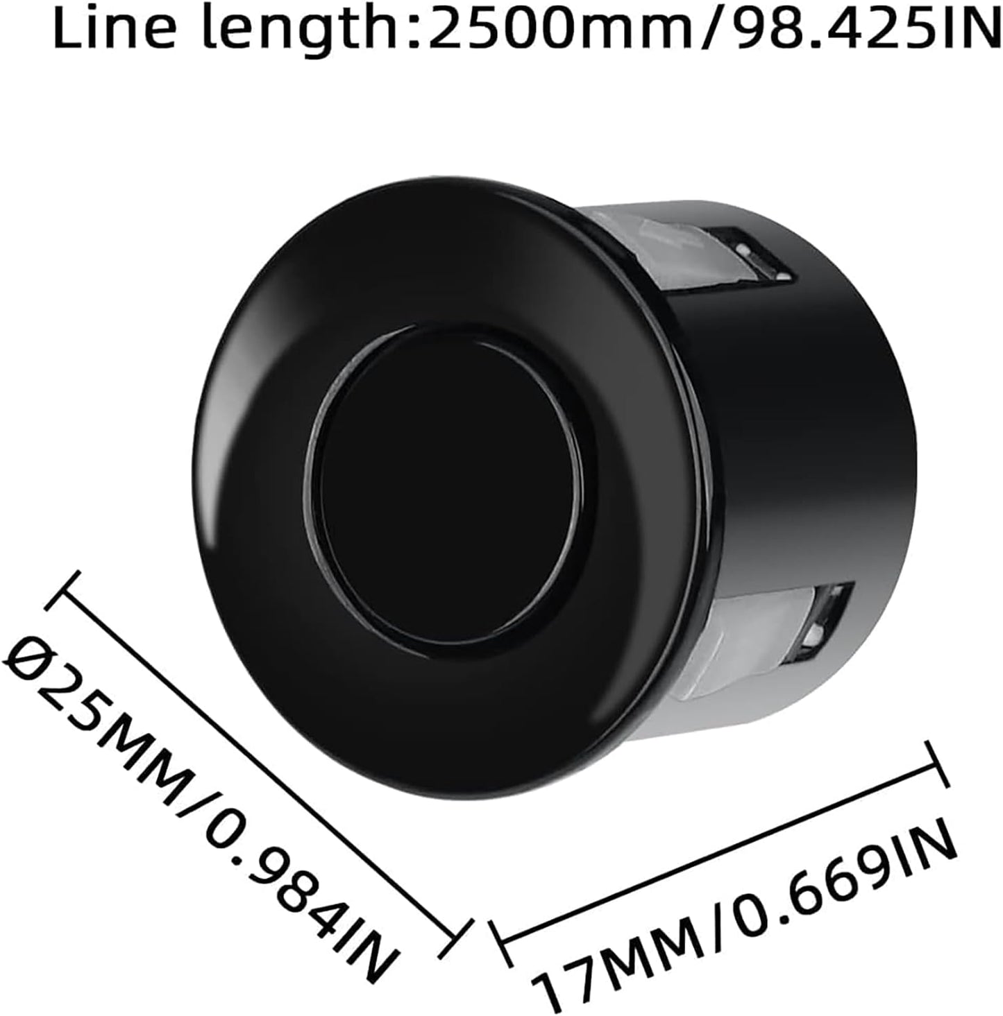 New Features Forward and Reverse Parking sensors, Option to Measure Distance in inches, bidirectional Display Option, and Customizable Digital Direction.