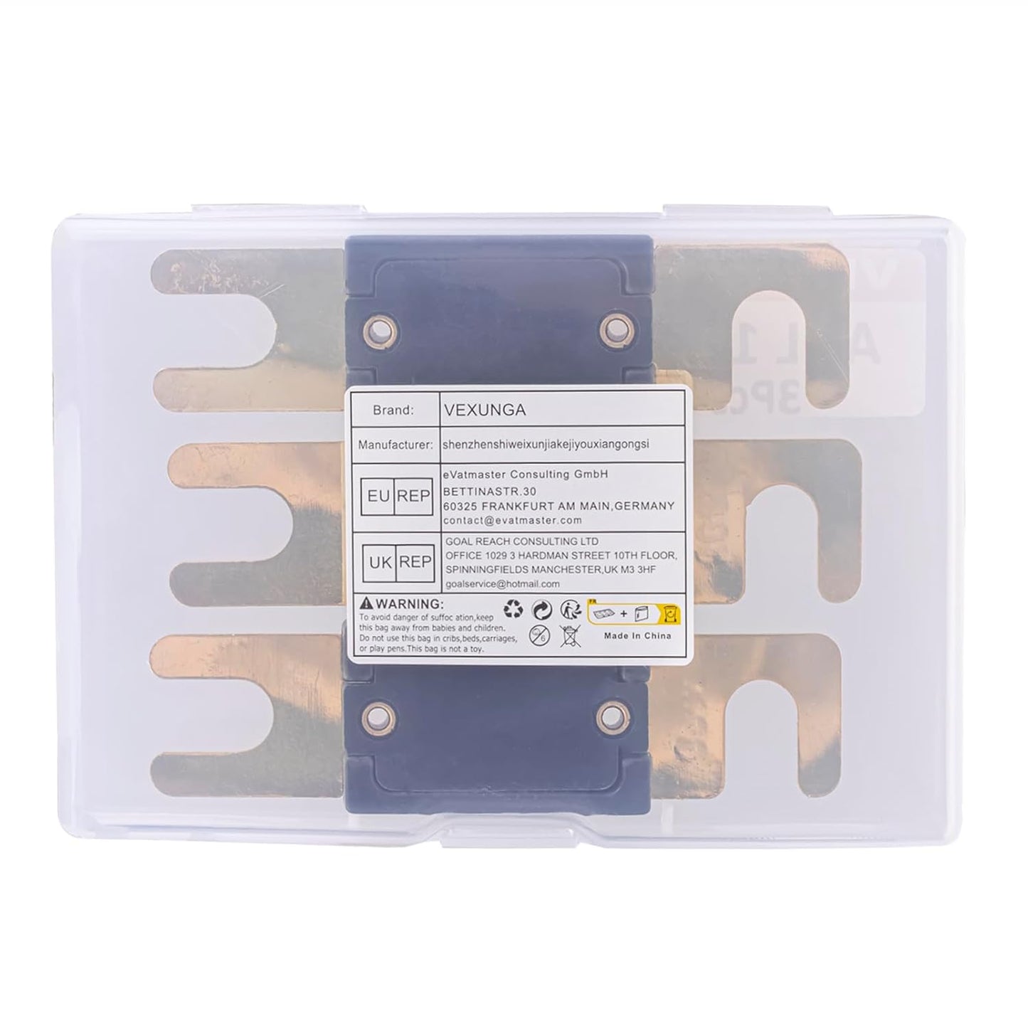 500A ANL Fuse 500 Amp Inline Blade Fuses 32V for Car Audio Inverter Automotive Stereo (Pack of 3 pcs)