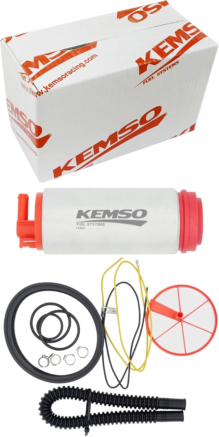 KEMSO 340LPH High Performance Fuel Pump for Volkswagen Beetle 1998-2013 | Bora 1998-2009 | GTI 2006-2013 | Jetta 1999-2013 | Lupo 1998-2009 | Derby 2000-2006 | Eos/GTI 2007-2013 | Golf 1998-2006