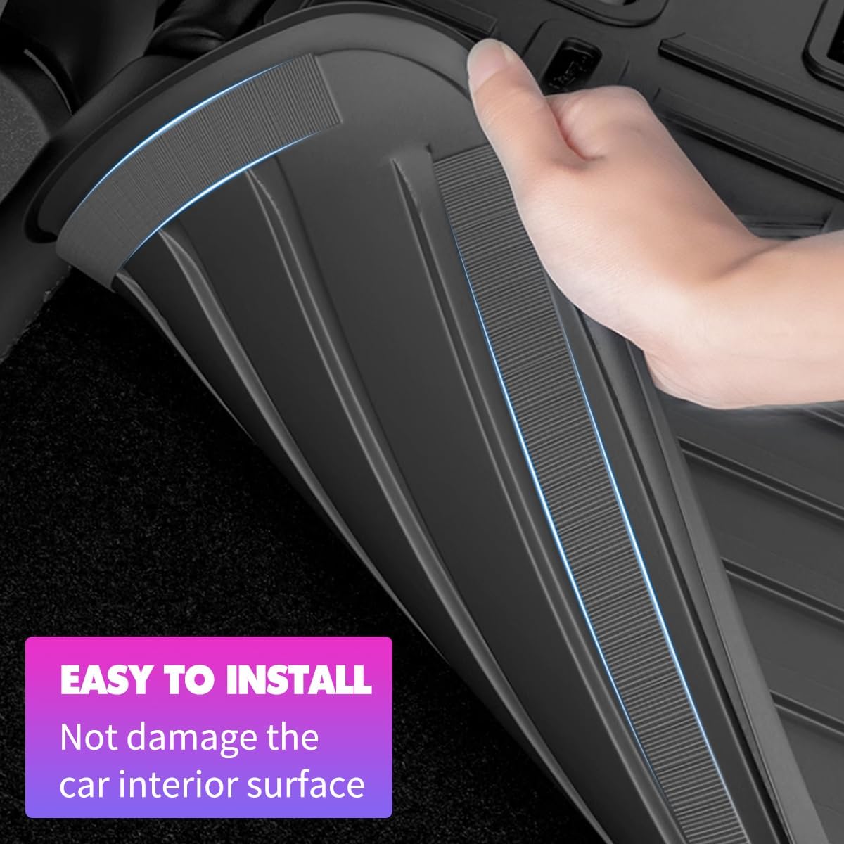 Fit for Nissan Rogue 2020-2014 Floor Mats Cargo Liners, All-Weather Rear Trunk Mat Rear Seat Back Cargo Cover Protector Fit for 2014 2015 2016 2017 2018 2019 2020 Nissan Rogue Accessories