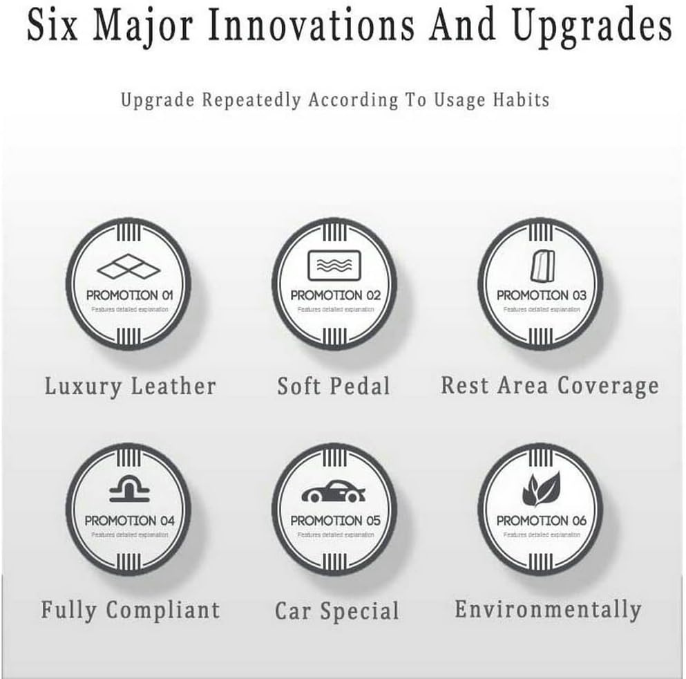 TAHALICustom Colors Car Floor Mats Black Pink for 99.9% Sedan SUV Sports, All-Weather Liners Car Floor mat,Luxury Leather Automotive Floor Mats (Black and White-,3D Floor Mats)