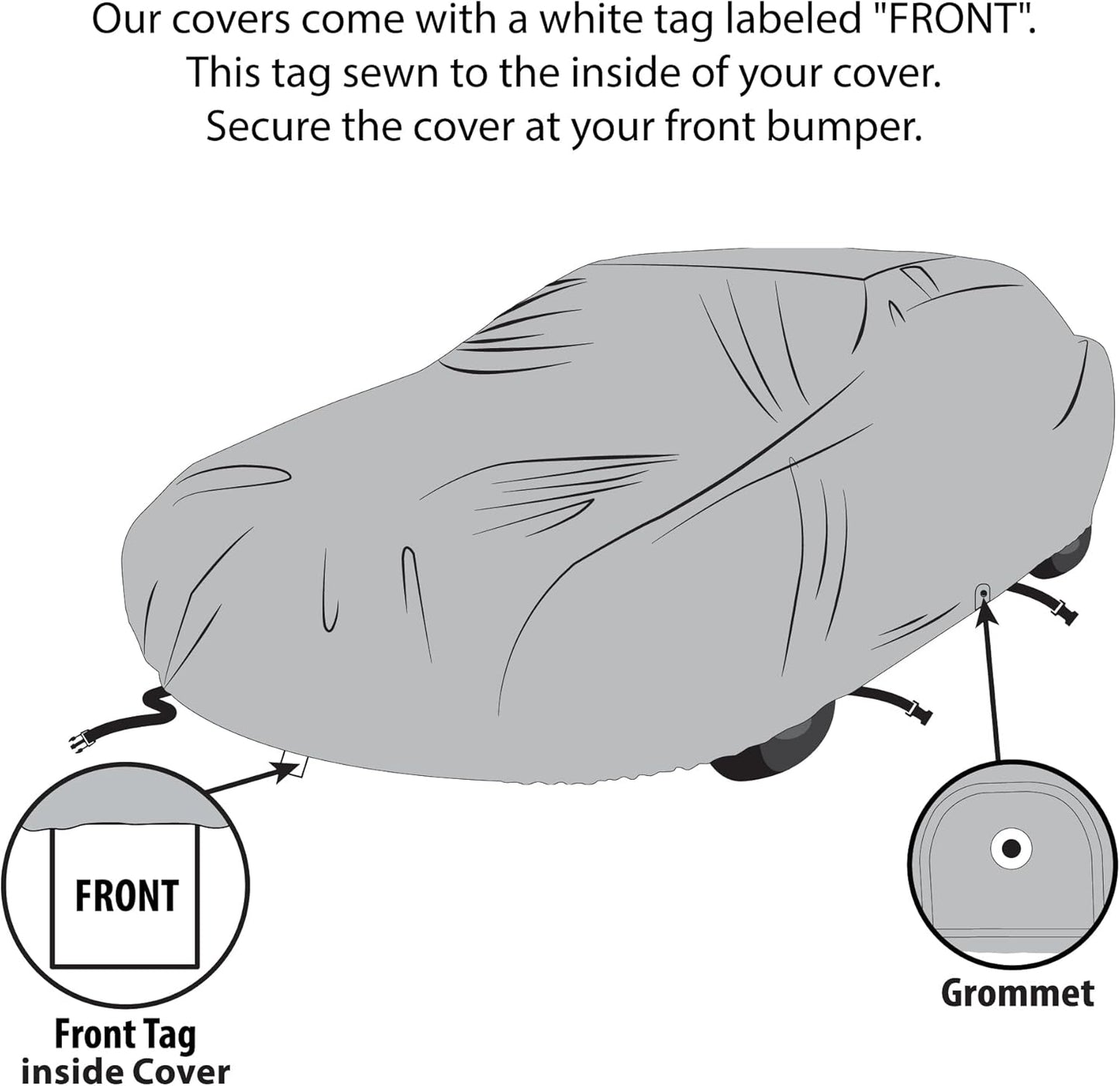 USCarCover 5 Layer All Weather Protection, Breathable Car Cover for Jeep Cherokee 1988-2001 SUV 4-Door Pollution, Dust, Sun, Snow, Rain