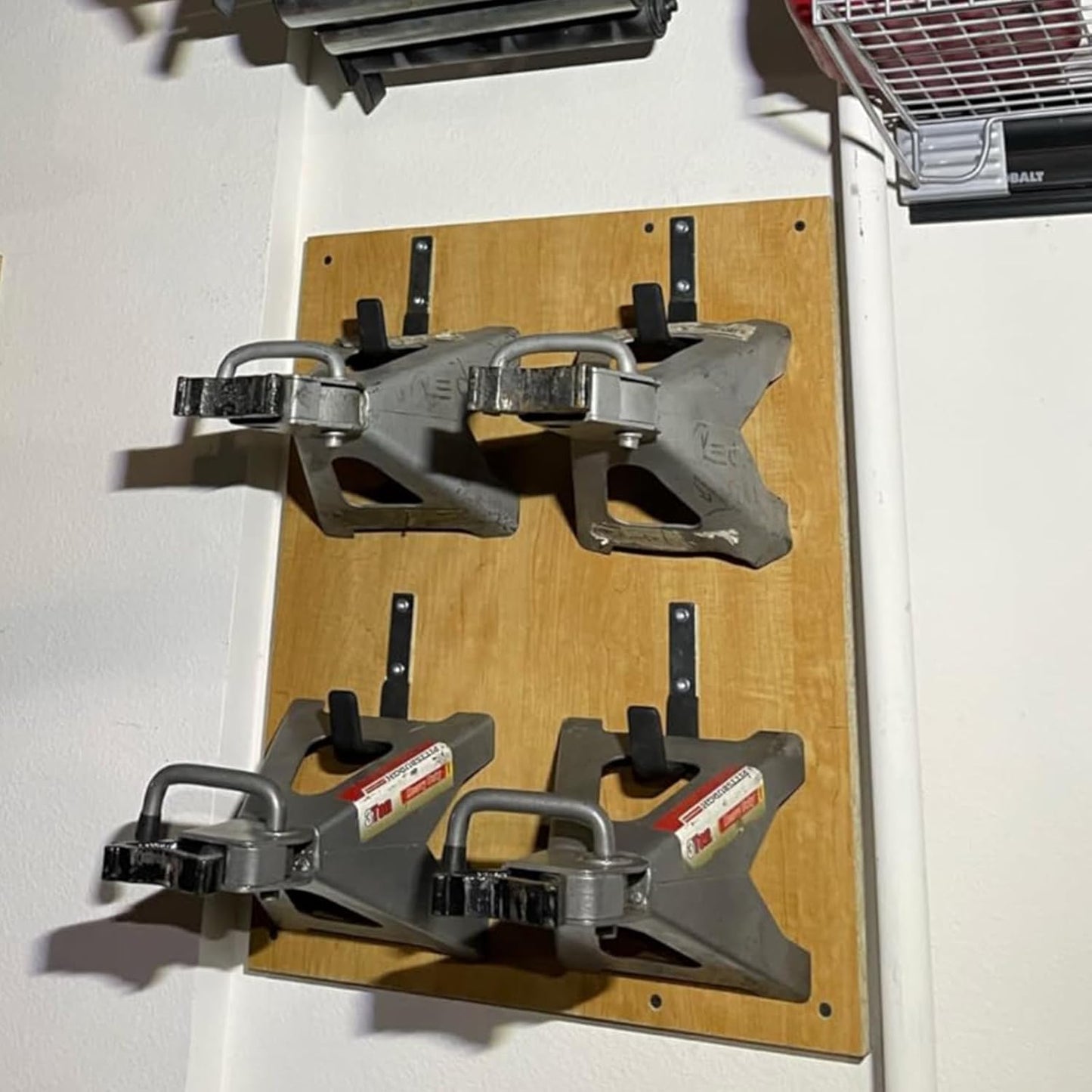 AccEncyc Heavy Duty Wall Mount Hooks - 2Pcs Steel Utility Hooks for Garage, Garden Tools & Hose Holder