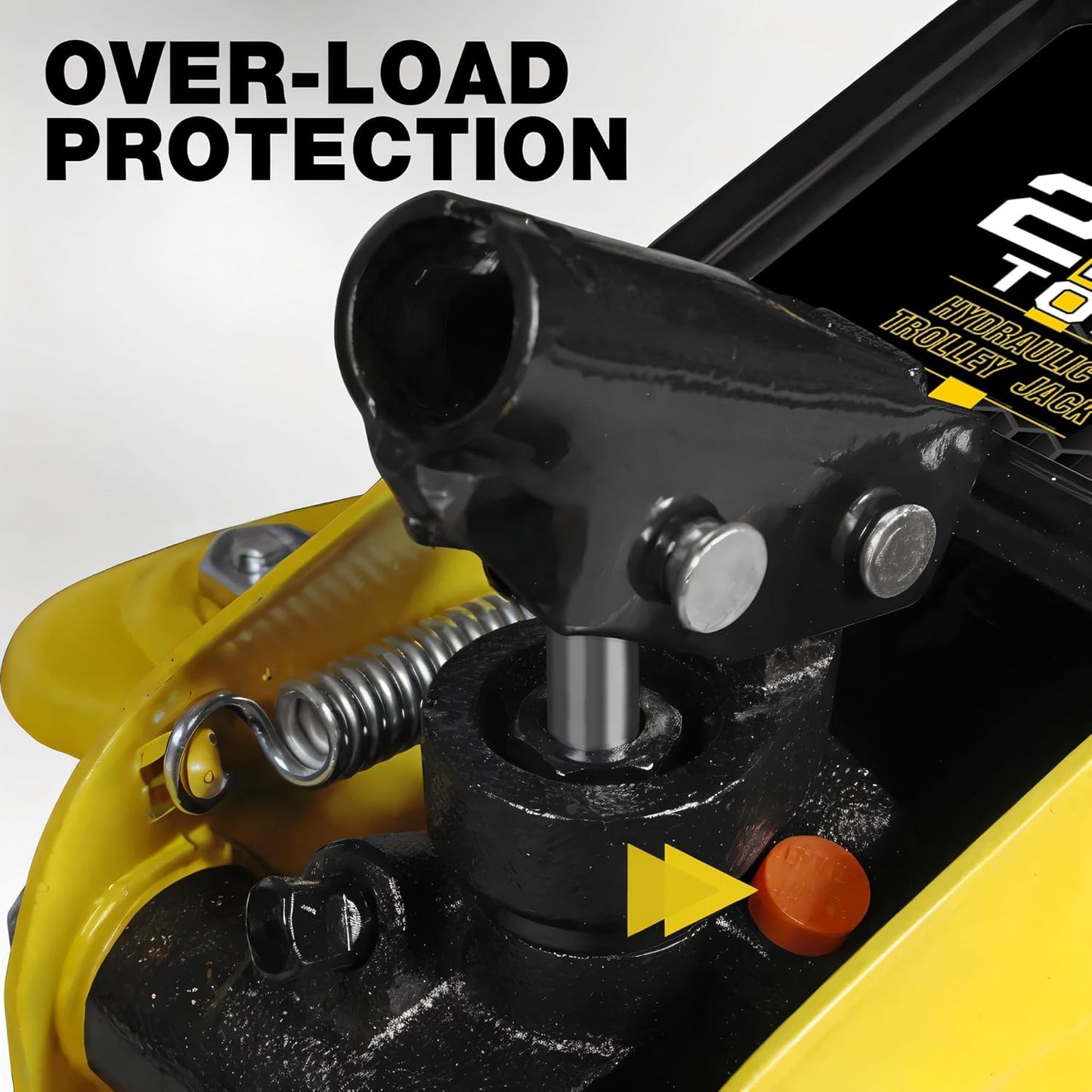 YELLOW JACKET 2.5 Ton Trolley Jack with Carrying Case Hydraulic Low Profile Floor Jack for Cars Lift with Single Piston Lift Pump, 5500 lb Capacity…