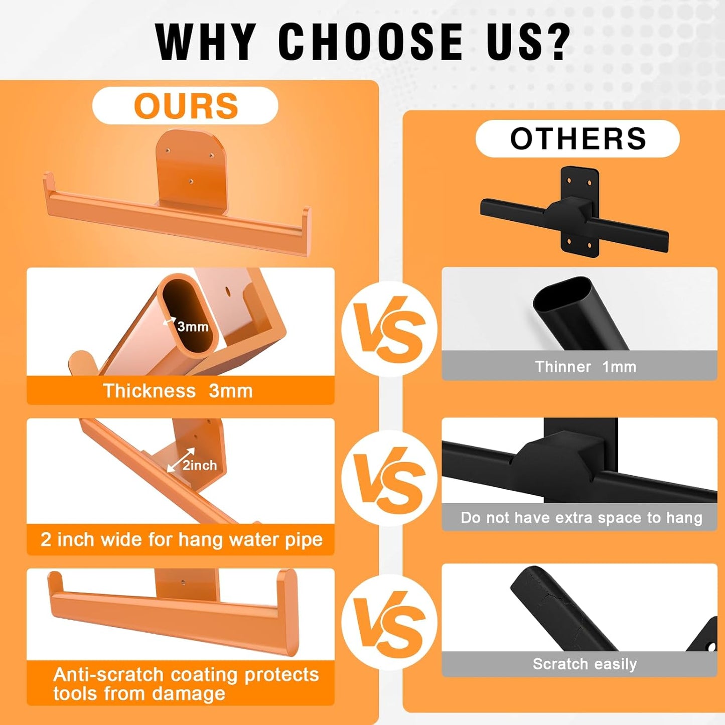 Backpack Leaf Blower Hanger, Backpack Sprayer Wall Mount, Lawn Care Accessories, Garage Storage, Weed Eater Hanger Garage Organization Storage, 2 Pack