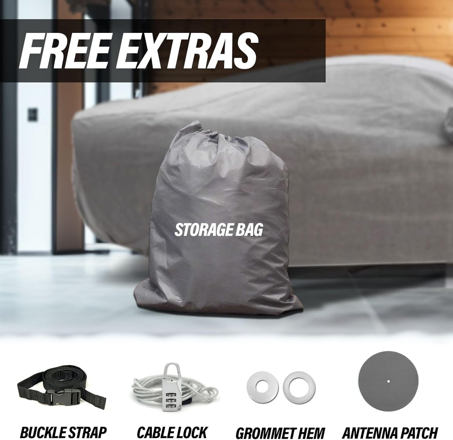 Supreme Full Car Cover – for Pontiac Firebird Trans Am 1970-2001 Coupe 2-Door Semi Custom Fit Waterproof Full Coverage All Weather Windproof Dust Proof Indoor Outdoor Automobile