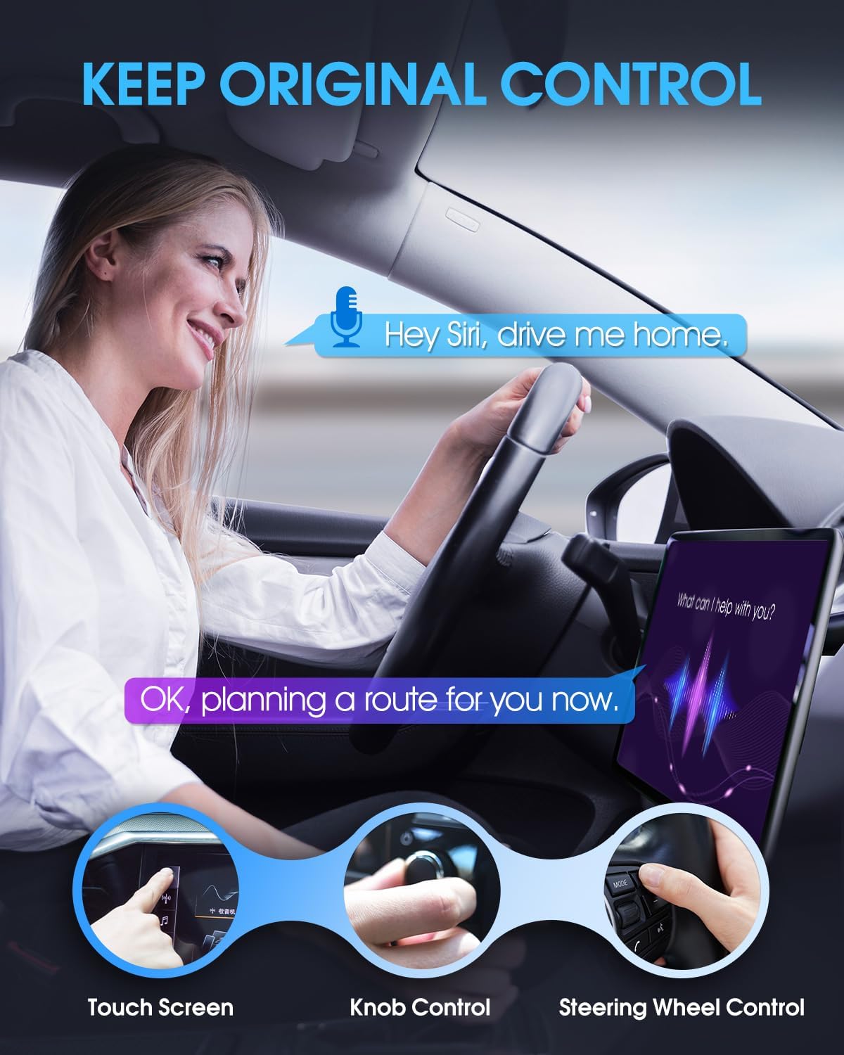 Wireless CarPlay Adapter - Fast & Stable Connection for Carplay Wireless Adapter Convert Factory Wired to Wireless CarPlay Dongle Plug & Play Car Play Fit for iPhone iOS 10+ (Dark Silver)