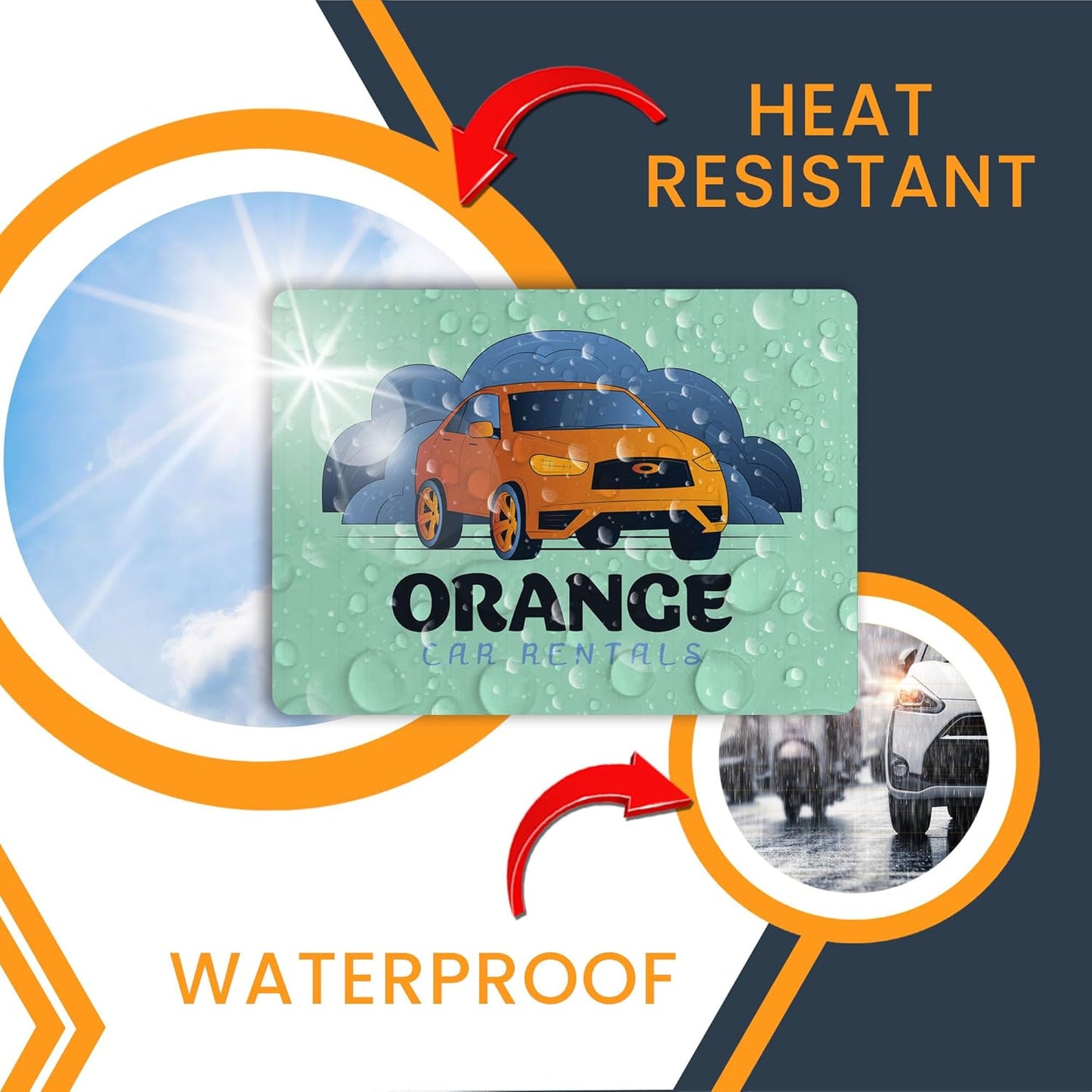 Magnet Me Up Customizable and Personalized Automotive Magnet Decals (16āx22ā Rectangle)