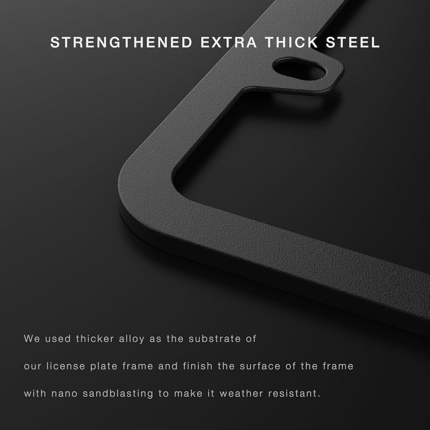 License Plate Frame (Black)