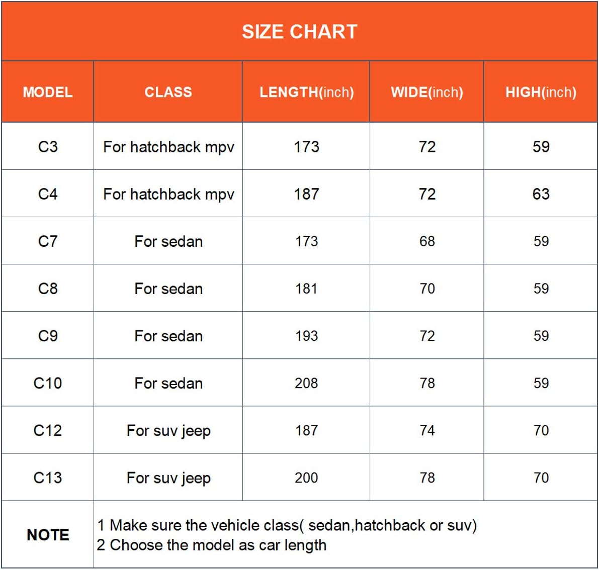 Kayme Car Covers for Automobiles Waterproof All Weather Sun Uv Rain Protection with Zipper Mirror Pocket Fit Dodge Charger/Challenger, Lincoln Mkz/Mks/Continental,Cadillac etc.(194 to 208 Inch) 3XXL