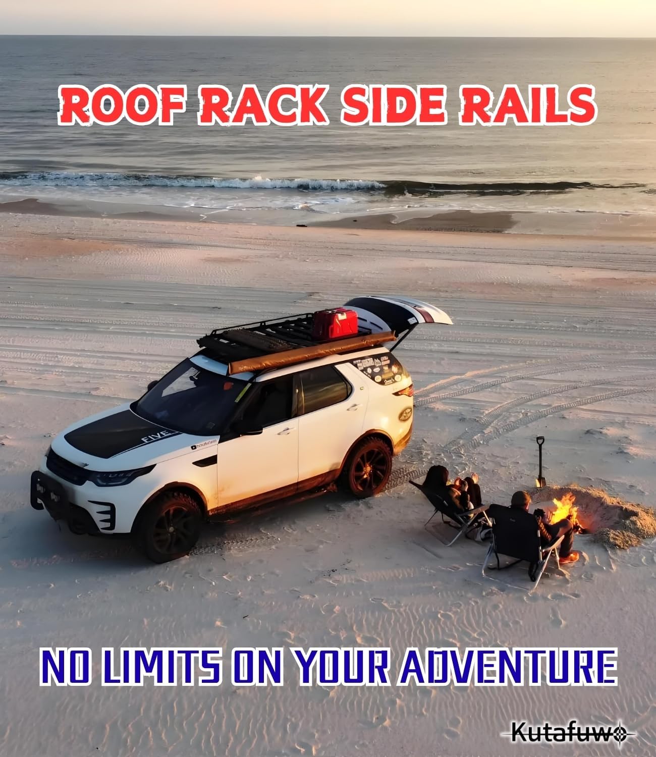 Roof Rack Side Rails Compatible with Land Rover Discovery 4 2005-2016 Models,Luggage Rack Silver Aluminum Cargo Management Car Accessories