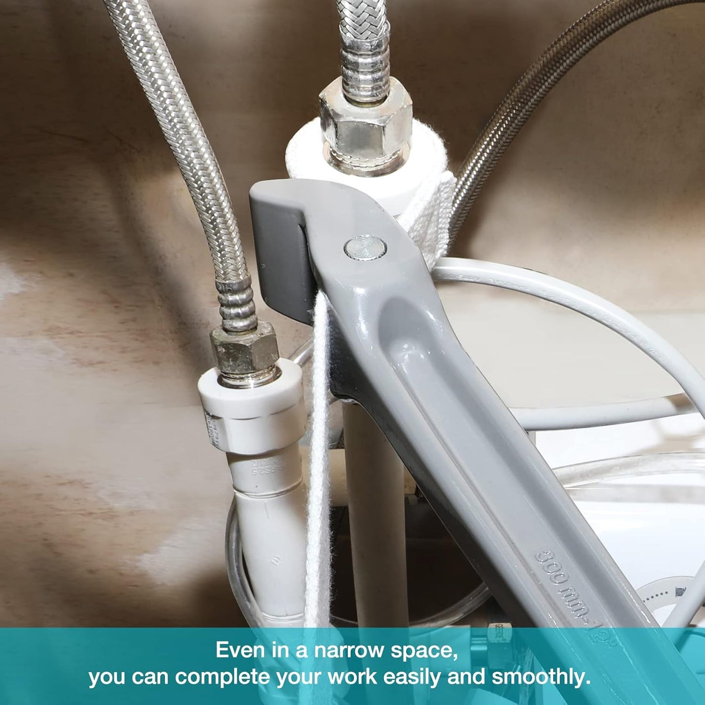 DURATECH Strap Wrench 12" Handle, Adjustable Nylon Strap Pipe Wrenches, Oil Filter Strap Opener Wrench