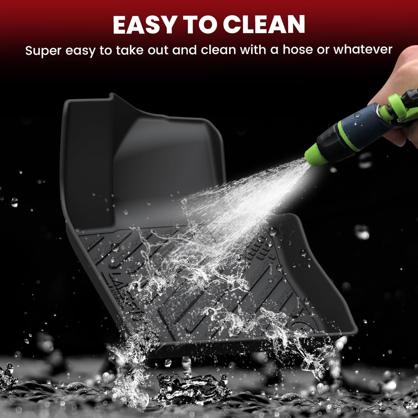 LASFIT Floor Mats Custom Fit for Volkswagen Jetta 2011-2018 (Not Fit for Jetta SportWagen), All-Weather Protection TPE 1st & 2nd Row Car Liners for VW Accsessories, Black Odor-Less Easy to Clean