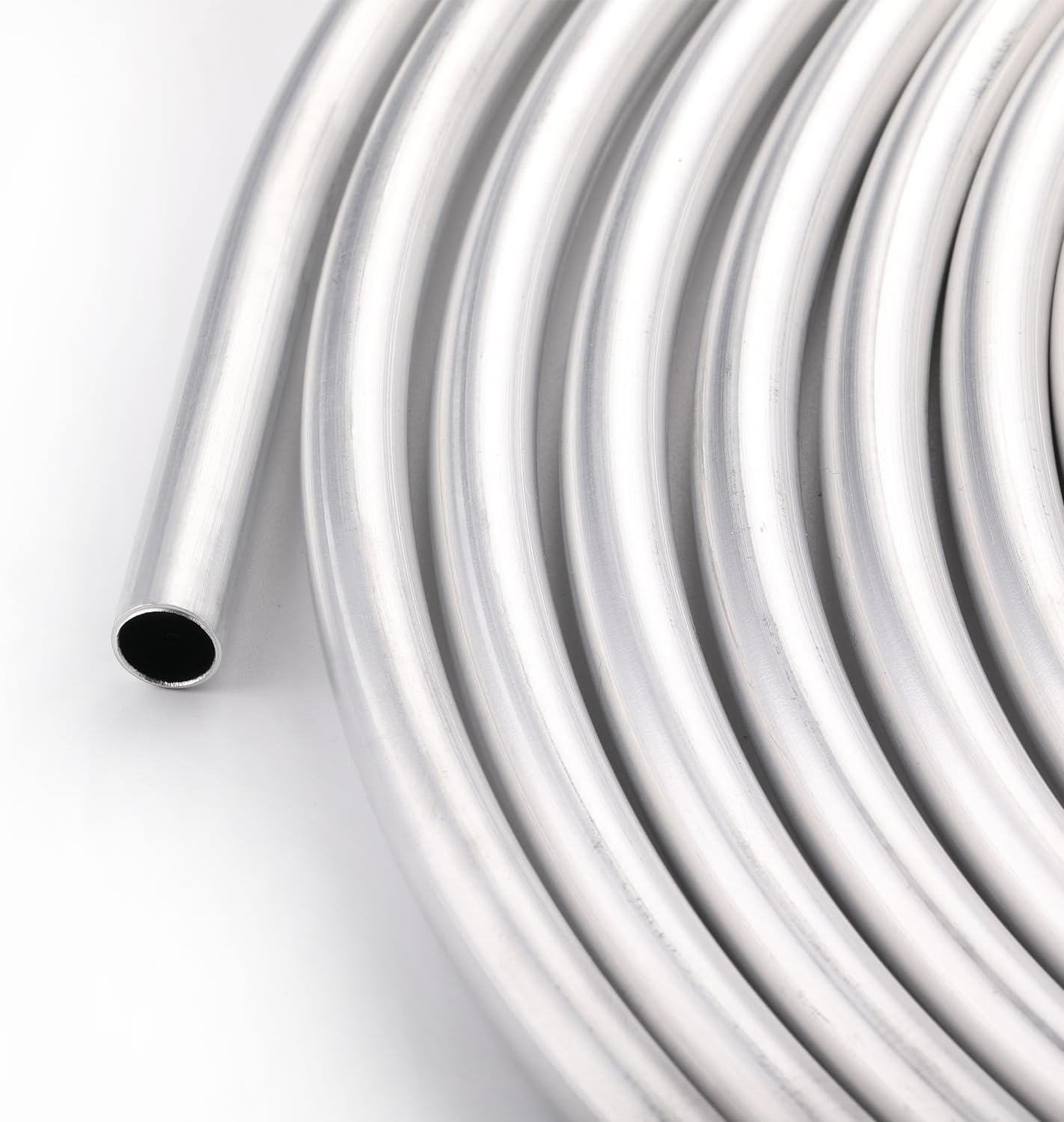 3/8" OD Aluminum Hard Fuel Line Hardline Tube Tubing Coil 16 Feet Roll