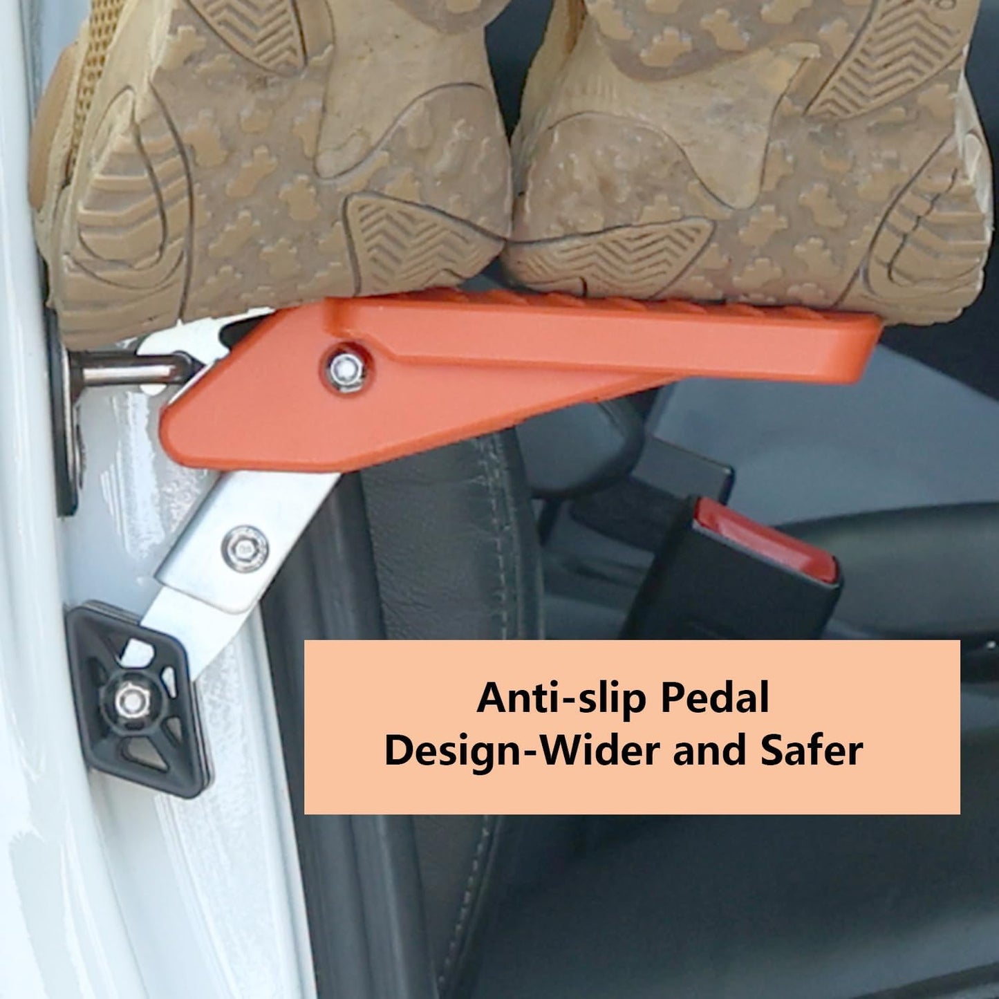 COWVIE Foldable Car Door Step Stand Pedal - Access to Vehicle's Roof Stand Pedal for Most SUV Truck Jeep, Max Load 400 Lbs