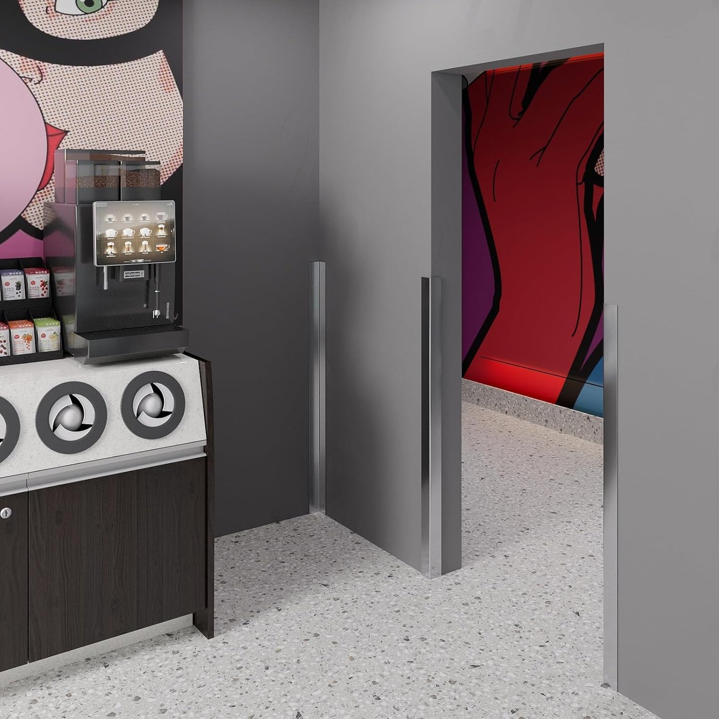 2 in. x 2 in. x 48 in. Stainless Steel Outside Corner Guard