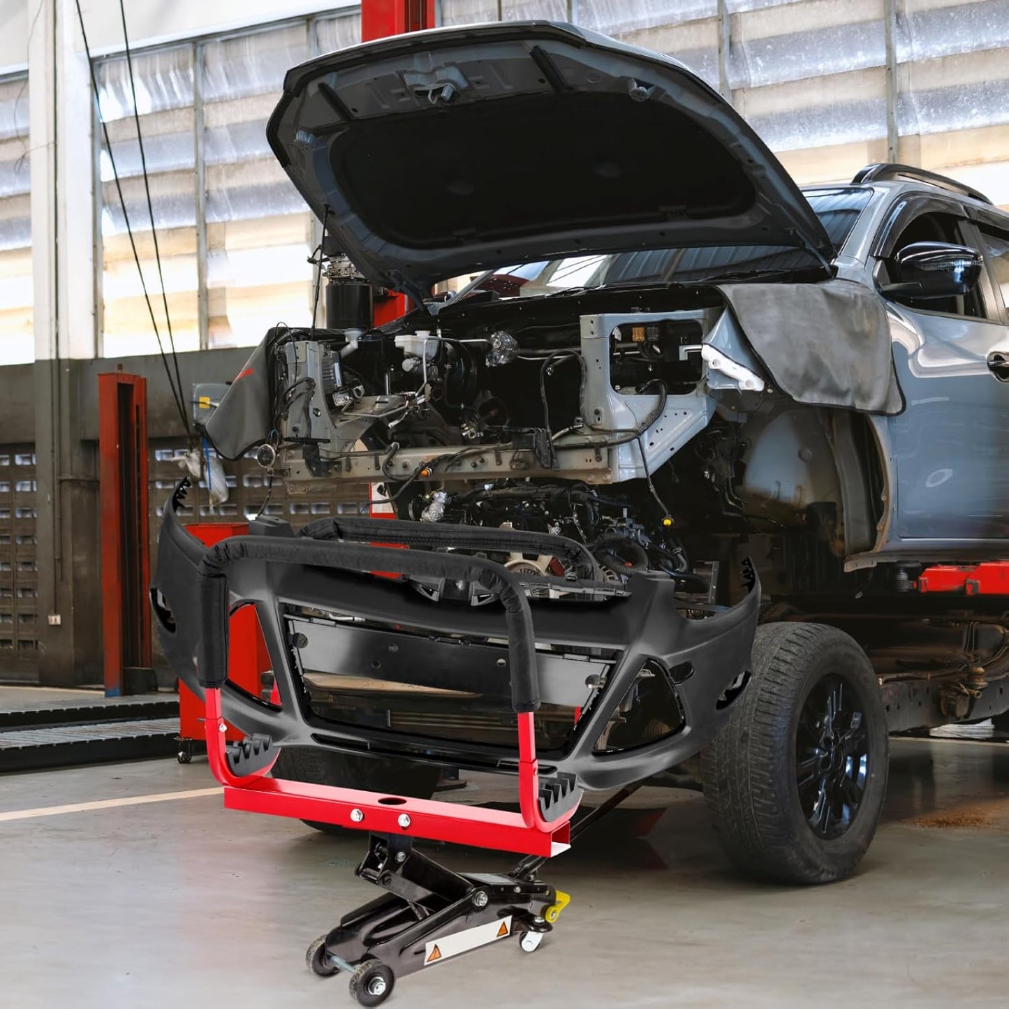 Rest Door Hanger Compatible with Floor Jacks Versatile Door Hanger for Quickly Remove or Install Vehicle Doors Auto Repair and Storage (Car Jack not Included)