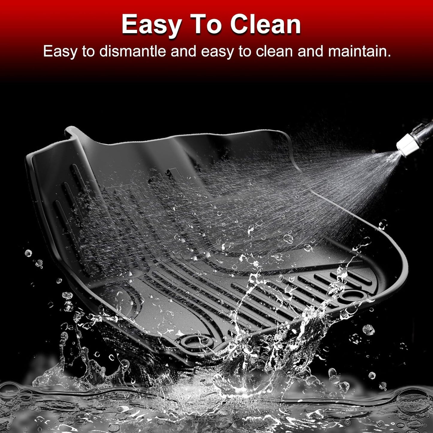 Floor Mats Fit for Honda HR-V HRV 2016-2022 - Front and Rear Row Liner Automotive Floor Mats - All-Weather Protection TPE Car Floor Liners HRV Accessories Black