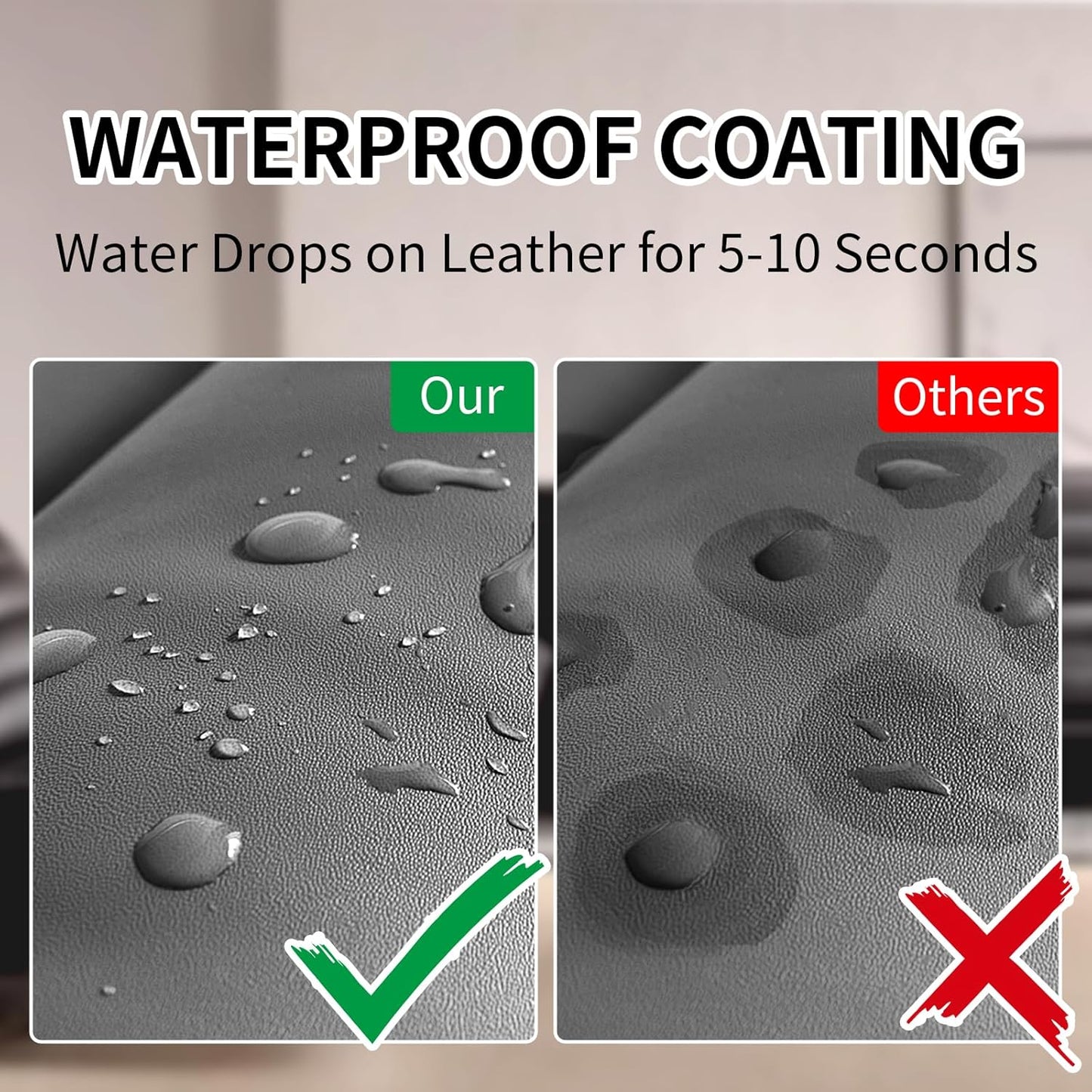 Leather Recoloring Balm,8.5oz Leather Color Restorer,Dark Gray Leather Repair kit for Furniture and Car Interior,Leather Couch Scratch Repair,Leather Dye Paint for Faded,Cracked and Damaged Leather