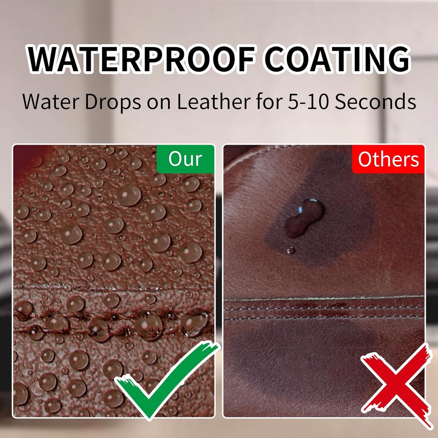 8.5oz Leather Recoloring Balm with 100ml Mink Oil,Medium Brown Leather Repair kit for Furniture and Car Interior,Leather Couch Scratch Repair,Leather Dye Paint,Mink Oil for Leather