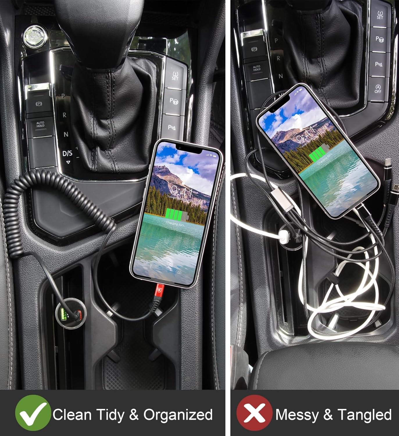 KIYODA USB C to Lightning Cable 6FT 2Pack, Coiled iPhone Charger USB C Fast Charging for Car Short iPhone Cord for iPhone14/13/12/11 Pro Max/iPad/CarPlay-Red