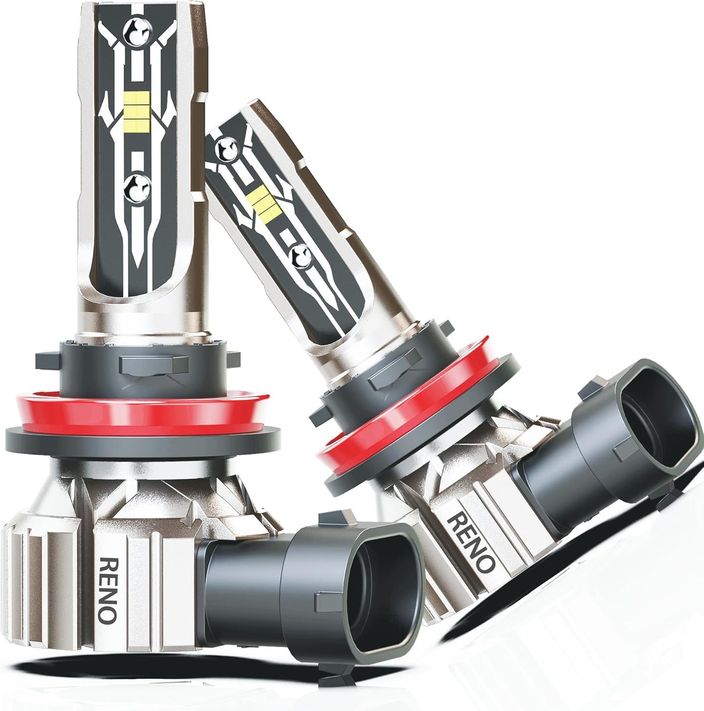 RENO H11 Fog Light Bulbs, Powersports ATV UTV Fanless H11 H16(JP) Fog Light, of 2 Powersports ATV UTV