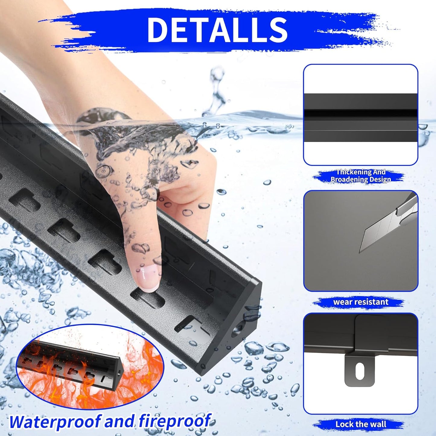 78" H Metal Storage Shelving, 3000LBS Heavy Duty Shelves Unit, Adjustable 5 Tier Storage Rack, Industrial Utility Shelf for Garage, Warehouse, Bedroom, Kitchen,18" D×47.5“W×78”H, Black