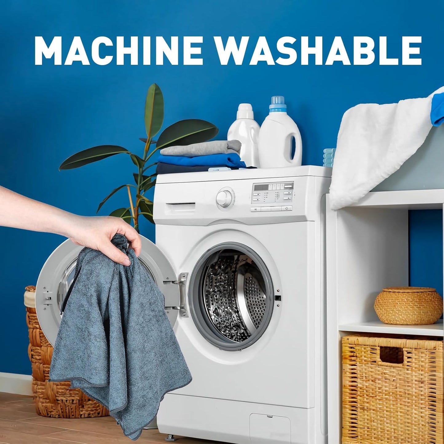 Microfiber Cleaning Cloths Bulk Pack-400 Pack, Microfiber Towels Bulk, Towels for Cars, Cleaning Rags Gray (12x12 inches)