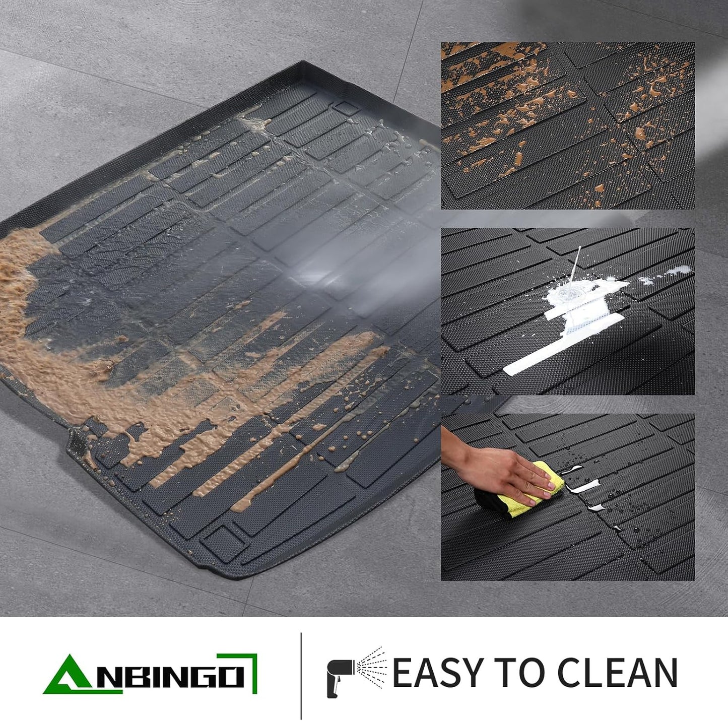 ANBINGO® Floor Mats & Cargo Liner Custom for Kia K4 LX | LXS | EX | GT-Line | GT-Line Turbo 2025 All Weather Car Mats TPE Floor Liners K4 Accessories