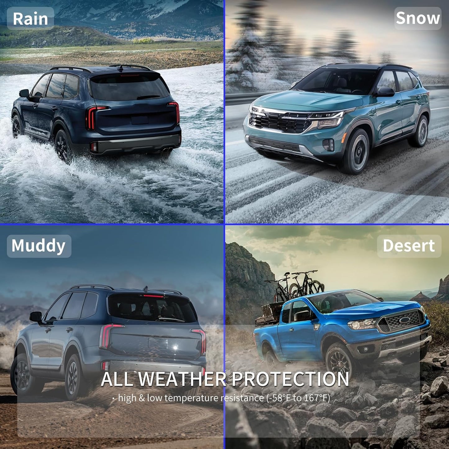 KELCSEECS® Floor Mats & Cargo Liner with Seatback Mats Custom for Nissan Pathfinder 2022-2025 8 Seat/Infiniti QX60 7 Seat All Weather Protection TPE Floor Liners Full Set Pathfinder Accessories Black