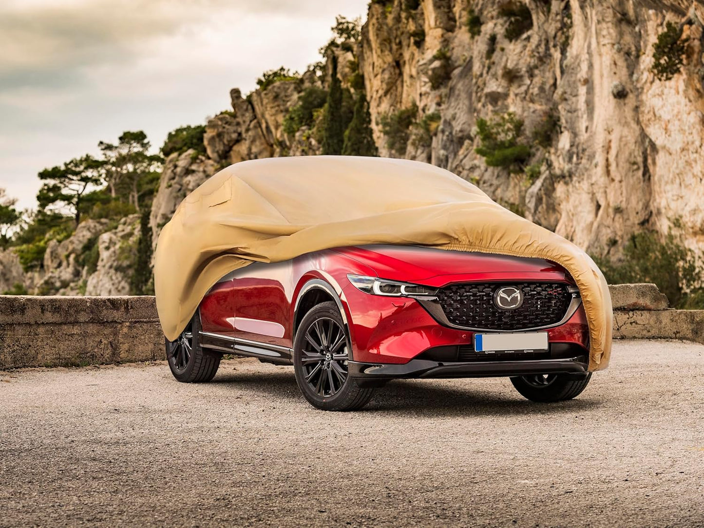 Heavy Duty Outdoor Car Cover Custom Fit for Mazda CX-5,Windproof All Weather Waterproof Sun Rain UV Dust Snow Protection Outdoor Car Covers