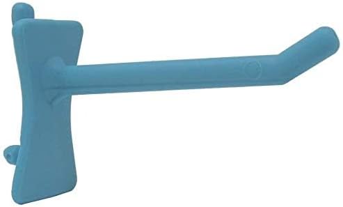 PegPro® 2" Hooks Kit for Standard “Wood Fiber” pegboard – Durable Plastic Pegboard Hooks - for Garage, Kitchen, Craft Room, and More (2" Hook - 24 Pack, Caribbean)