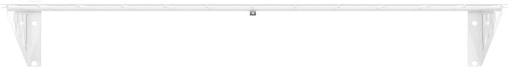 SafeRacks Wall Shelves - 2 Pk 12"x36" Wall Mountable Shelving Unit for Pantry or Utility, Heavy Duty Shelves w/ 4 Accessory Hooks, 300lbs Capacity, White