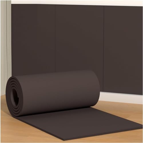 Self-Adhesive Garage Wall Protectors - Rubber Foam Wall Guards for Gym & Studio, 39.3x39.3in Grey, Impact-Resistant Protection for Walls & Equipment