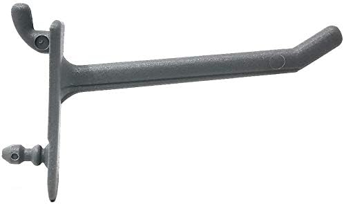 PegPro® 2" Hooks Kit for Standard “Wood Fiber” pegboard – Durable Plastic Pegboard Hooks - for Garage, Kitchen, Craft Room, and More (2" Hook - 24 Pack, Gray)