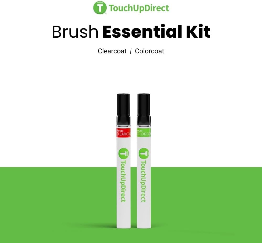 TouchUpDirect 3L5 Radiant Red Compatible with Toyota Exact Match Touch Up Paint Brush - Essential Kit