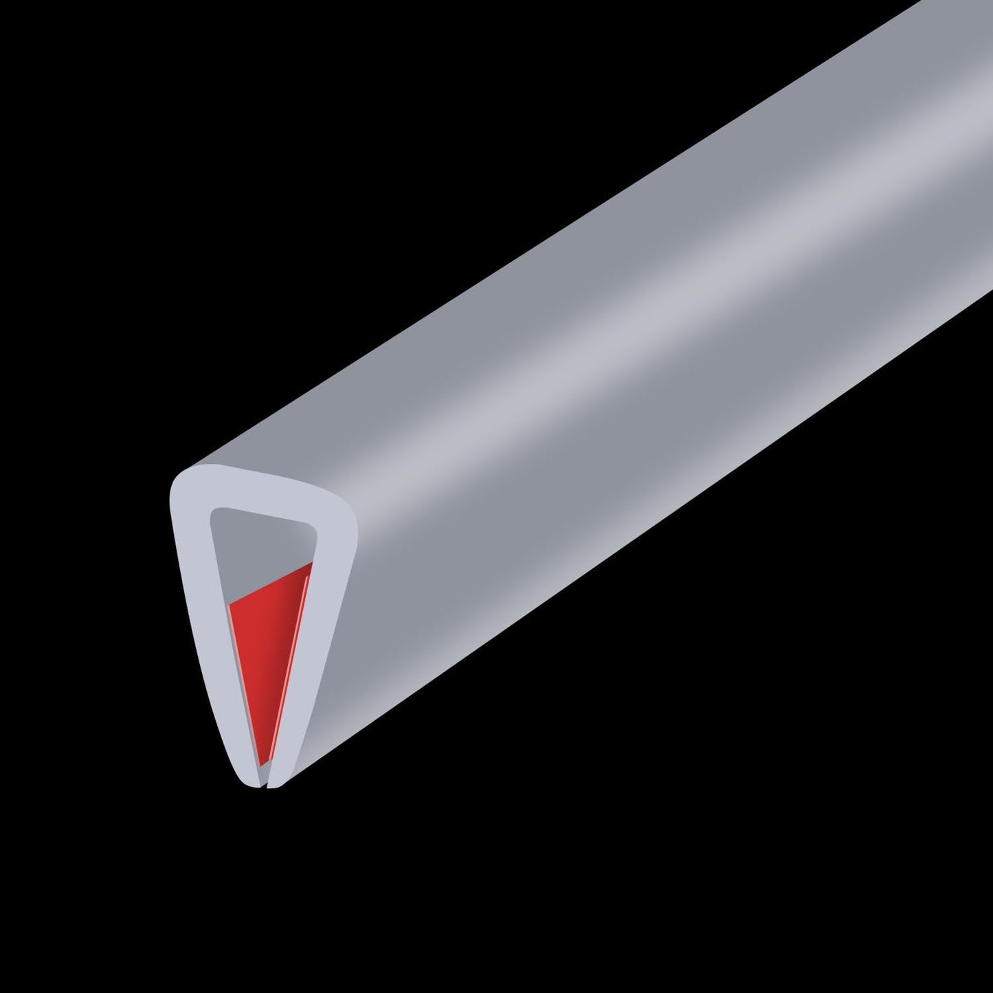 Rubber Edge Trim, Flexible Edge Trim for Sharp Edge, 1/8" U Channel Edge Protector, Self Adhesive Edge Guards for Plywood and Sheet Metal Parts, 20Ft, Grey Color