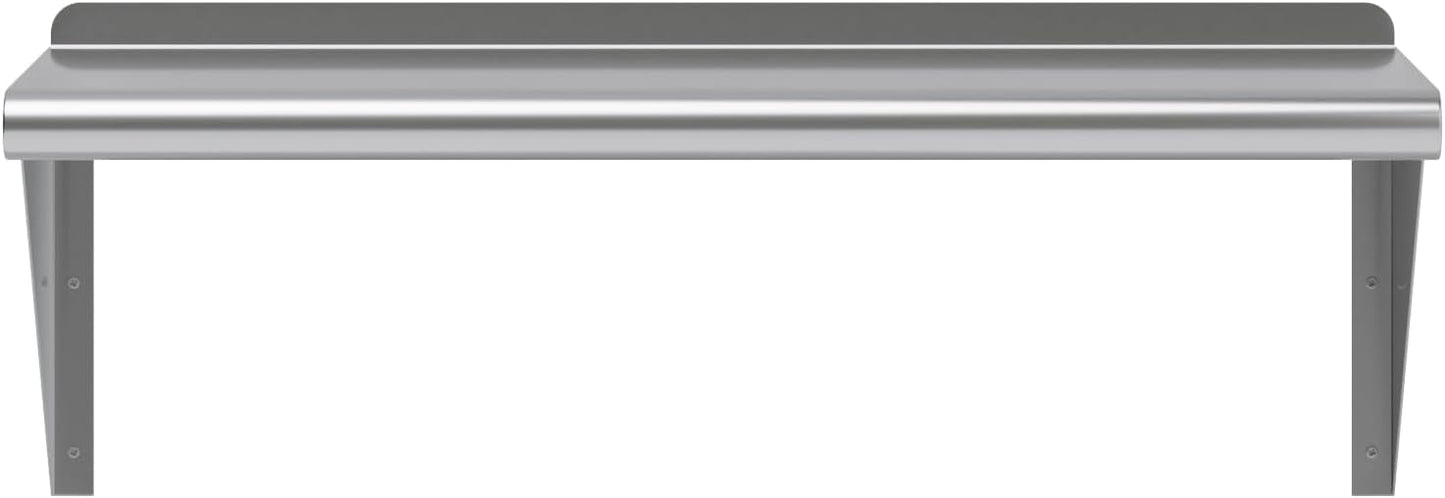 AmGood 12" X 30" Stainless Steel Wall Shelf | NSF Certified Metal Shelving