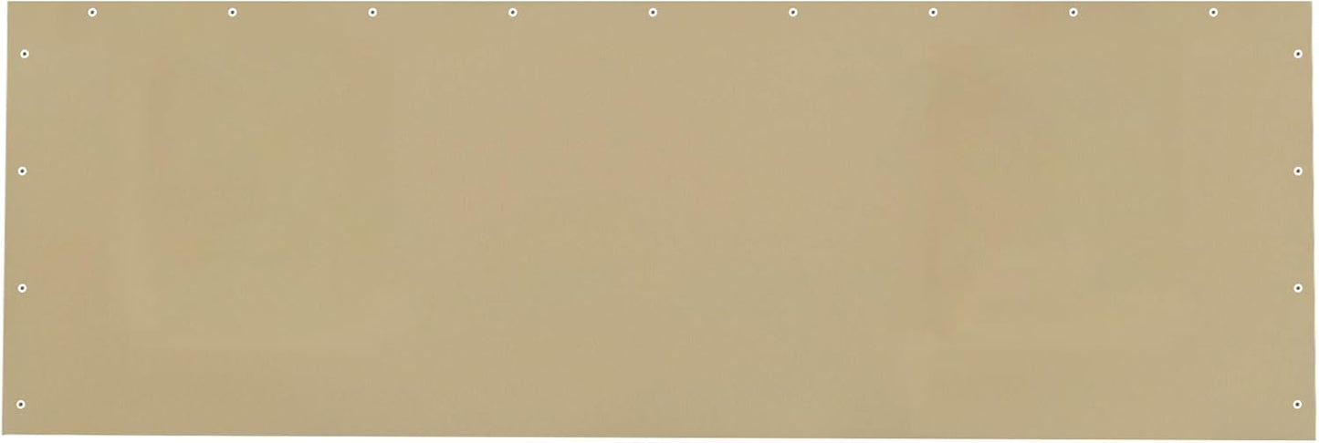 Carport Replacement Tarp Canopy, Sidewall Panel with Elastic Ball Bungees, for 10x20 FT or 12x20 FT Garage Party Tent Shelter - Beige, One Sidewall Panel Only