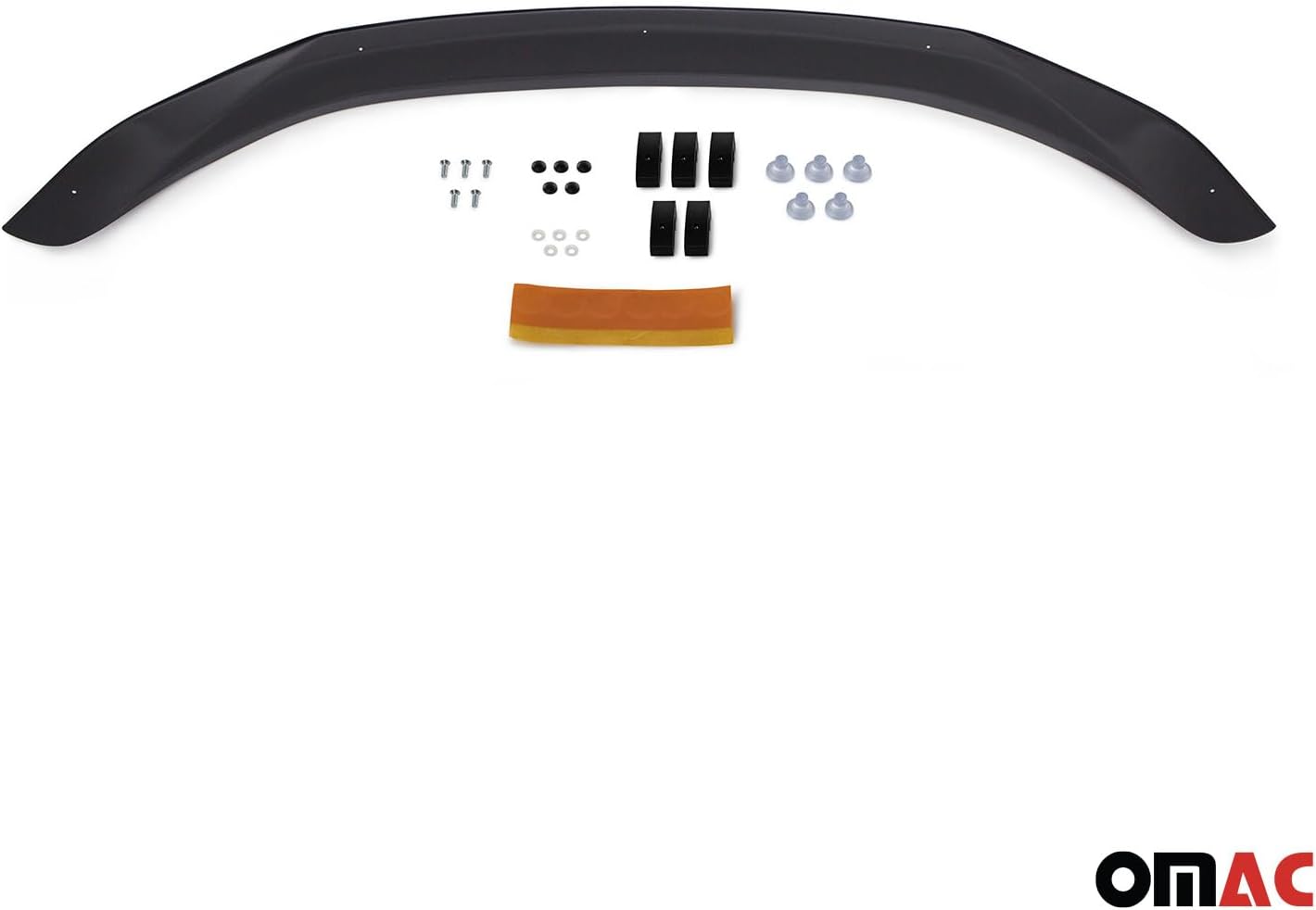 OMAC Front Bug Shield Hood Deflector for Nissan Navara D23 2014-2024 Acrylic Smoke