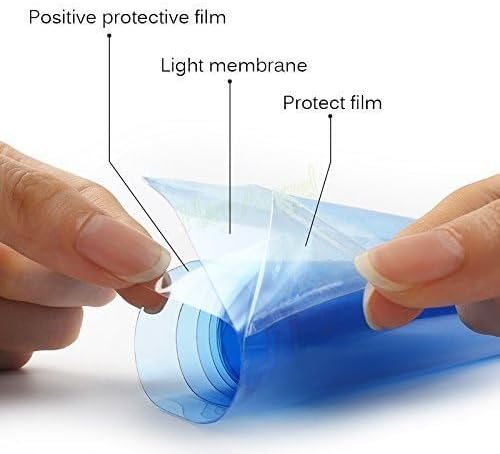 12 by 48 Inches Self Adhesive Headlight, Tail Lights, Fog Lights Tint Vinyl Film (12 X 48, Clear)