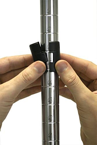 Omega 21" Deep x 24" Wide x 74" High 3 Tier Chrome Starter Shelving Unit