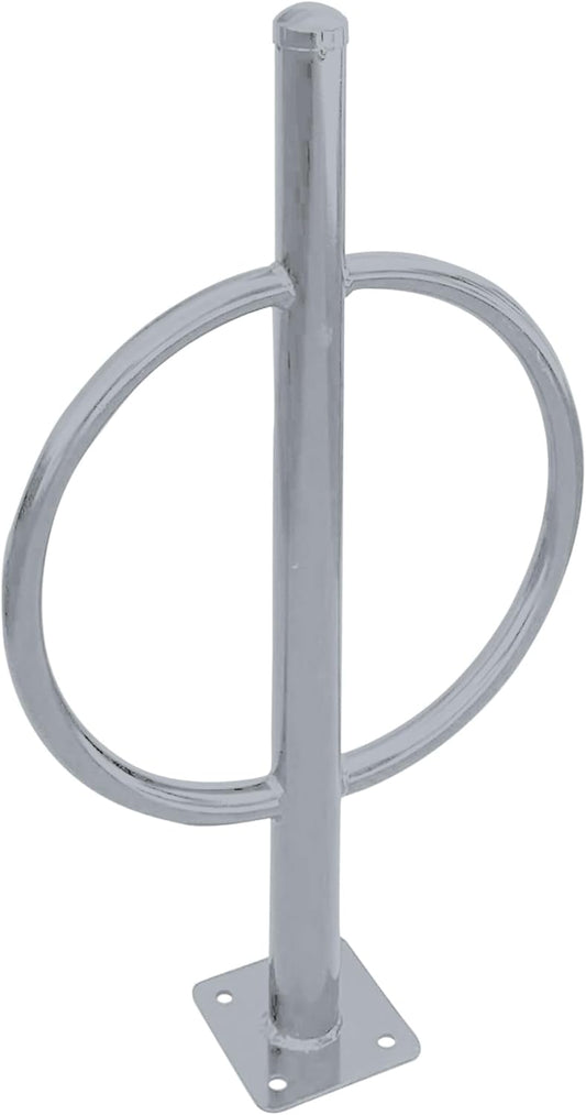 Sandbaggy Post and Ring Bike Rack - Commercial Bike Racks - Galvanized Steel - Anti-Theft Design - In Ground, Apartments, Sidewalks, Industrial (Gray, 10)